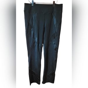 Victoria Secret Sport Supermodel Pant L Short Womens 2 Tone Black Straight Leg